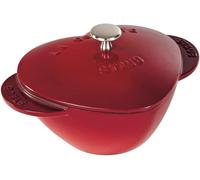 Asfasfq-Staub Cocotte En Fonte, ""Coeur"", Ø 20 Cm, 1,75 L, Cerise