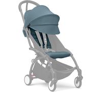 Asfasfq-Stokke Yoyo Pack Couleur 6+ Dès 6 Mois, Aqua - Textiles Uniquement : Coussin D¿Assise, Capote Extensible Avec Fenêtre Et Pochette Arrière Zippée - Requiert Le Châssis Yoyo (Vendu Séparément)