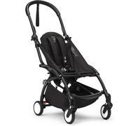 Asfasfq-Stokke Yoyo3 Châssis Noir - Comprend Harnais 5 Points, Dossier Inclinable, Capote Extensiblee, Bandoulière Rembourrée Et Housse De Protection - Pack Couleur Non Inclus