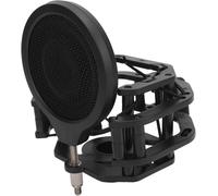 ASFASFq-Support Anti-choc pour Microphone avec Filtre Anti-, Micro Réglable, Suspension Anti-vibration, Clip de Support pour Neumann U87 Dia 24 Mm