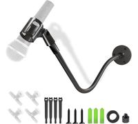 ASFASFq-Support de micro à col de cygne - Support de micro pour podium et mur de 48 cm, bras flexible réglable robuste pour bureau/mur, compatible avec Shure, Fifine, AT2020, Pyle, Blue Snowball, Raz