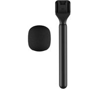 ASFASFq-Support de Microphone réglable et Perche à Main pour Microphone Cravate - Comprend Un Couvercle Anti-poussière, idéal pour Les reportages télévisés en extérieur