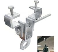 Asfasfq-Support De Pince I Beam, I Beam Accrocheur De Poutre En Acier, Cintre De Sac De Frappe En Acier, Pince De Support En Acier Robuste, Réglable De 6,5-22cm, Résiste À 204 Kg De Gravité