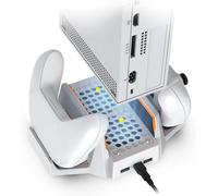 Asfasfq-Support De Ventilateur De Refroidissement Vertical Pour Series S, Station D'accueil De À Double Contrôleur Avec 2 Batteries Rechargeables De 800 Mah