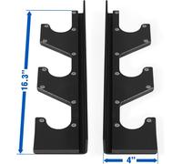 Asfasfq-Support Mural Horizontal Pour Haltères Avec Couche Protectrice En Plastique Uhmw - Support Suspendu Pour Haltères, Barres De Musculation Et Barres De Traction - Support Pour Haltères