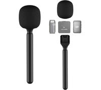 Asfasfq-Support Pour Dji Mic 3/Mini/1/2/Rode Wireless Go Ii/Micro Insta360 X5 Air Handle Rig Poignée Wireless Interview Lavalier Microphone Sans Fil Adaptateur Handheld Griffe Pour Hollyland Lark M1/