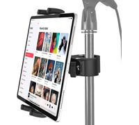 ASFASFq-Support pour Tablette Pied Microphone, Rotation 360° Support Tablette de Microphone, Porte Pieds de Micro Musique pour iPad Pro 12.9 Air Mini, Galaxy Tabs, iPhone, 4-13"" Téléphone et Tablette