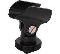 ASFASFq-Support universel pour clip de microphone, microphone à main, support de clip de microphone en plastique de 1,95 cm avec griffe et trou pour vis de 1/4"" pour
