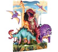 ASFASFq-Swing Card, Carte De V?ux Pop-Up 3D ¿ Dinosaures ¿ Pour Garçons, Enfants, Fils, Petit-Fils Carte Dinosaure Pour Anniversaire (Terre Des Dinosaures)