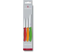 Asfasfq-Swiss Classic Set De Couteaux De Cuisine, 3 Pièces, Inoxydable, Passe Au Lave-Vaisselle, Coloré