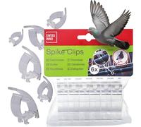 ASFASFq-SWISSINNO Clips Gouttière pour Pics Anti-Pigeons ¿ Fixation sans Perçage ¿ Lot de 6 ¿ Installation Facile sur Gouttières Standards ¿ Accessoire Discret et Résistant