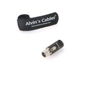 ASFASFq-TA3F Mini XLR Femelle 3 Broches Connecteur d'origine Low-Profile pour Câble de Microphone Audio Alvin's CablesNoir