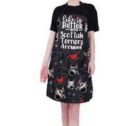 ASFASFq-Tablier de cuisine Terrier écossais « Life is Better With Scottish Terriers Around » - Cadeau idéal pour les amateurs de chiens