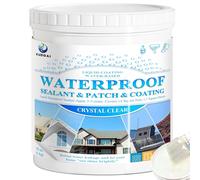 ASFASFq-tanchéité Liquide Transparent, 1Kg Resine Etancheite Agent de Revetement Impermeable, Agent Anti-Fuite Étanchéité Toiture Murs Intérieur & Extérieur Membrane d'Étanchéité Waterstop
