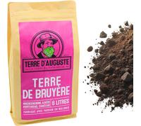 ASFASFq-Terre d'Auguste - Terre de Bruyère 6L - Terreau Premium pour Les Plantes Acidophiles - Sac refermable