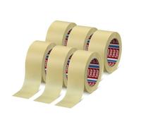 Asfasfq-Tesa 4323 Ruban En Papier Pour Masquerie, Peinture « Papier Gommé » Professionnel - Colle De Haute Qualité (50 Mm - 6 Rouleaux)