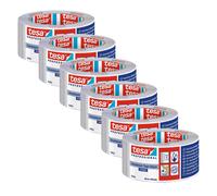 ASFASFq-tesa 63652 Ruban ALU Extra Fort - Ruban adhésif en aluminium avec liner et film aluminium 50 µm - Ruban d'étanchéité pour surfaces métalliques - 25 m x 5 cm Pack de 6