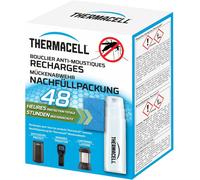 ASFASFq-THERMACELL Recharge Anti-Moustiques et Moustiques Tigres - Protection Efficace 20m²- Compatible avec Diffuseurs, Nomades et Lanternes - Durée 48h - 4 Cartouches Gaz + 12 plaquettes THRECHARG4