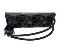 ASFASFq-Thermalright Frozen Prism 360 Black AIO Refroidisseur d'eau liquide, 3 ventilateurs PWM, système de refroidissement à eau, 1850 tr/min, haute vitesse, compatible avec AMD/AM4/AM5 et Intel