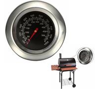 ASFASFq-Thermomètre en Acier Inoxydable pour Barbecue, Thermometer de Barbecue BBQ Grill avec Sonde