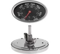 ASFASFq-Thermomètre ovale de 800 °F pour barbecue - Thermomètre - Cadran - Affichage de la température