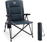 ASFASFq-TIMBER RIDGE Chaise de Camping Pliable Rembourré Fauteuil Dossier Haut XXL Siège Large 55cm Charge Maximale 150kg avec Poche Latérale pour Camping Jardin Balcon BBQ Pêche