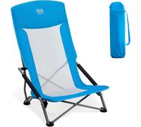 Asfasfq-Timber Ridge Chaise De Plage Pliable Dossier Haut Chaise De Camping Légère Portable En Maille Avec Sac De Transport