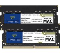 ASFASFq-Timetec 16 Go KIT(2 x 8 Go) Compatible avec Apple DDR4 2666 MHz iMac mi-2020 (20,1/20,2) / iMac mi-2019 (19,1) 27 Pouces avec écran Retina 5K, Mac Mini Fin 2018 (8,1) PC4-21333 / PC4-21300 Ma