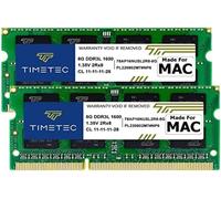 ASFASFq-Timetec 16Go KIT (2x8Go) Compatible pour Apple DDR3L 1600MHz pour Mac Book Pro(début/Fin 2011,mi 2012), iMac (mi 2011, Fin 2012,début/Fin 2013,Fin 2014,mi 2015),Mac Mini (mi 2011,Fin 2012) RA