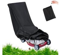 ASFASFq-TNOMSNO Housse pour tondeuse à gazon imperméable 420D, 195 x 112 x 66 cm, imperméable, Oxford Housse de protection pour tondeuse à gazon avec cordon de serrage et sac de rangement