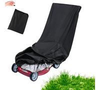 ASFASFq-TNOMSNO Housse Protection Tondeuse, Housse de Tondeuse Gazon Imperméable Housse de Tondeuse à Gazon, Housse de Tondeuse en Polyester 210d avec Sac de Rangement a Cordon(195x66x108 cm)