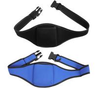 ASFASFq-Toddmomy Lot de 2 ceintures de microphone, sac pour microphone, sangle anti-chute, entraîneur de fitness, sac de transport pour microphone en néoprène, poche réglable pour entraîneur de fitne