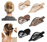 Asfasfq-Toeecy Lot De 8 Pinces À Cheveux En Plastique Résistant Accessoires De Coiffure Colorés Pinces À Cheveux Pour Femmes Barrettes Antidérapantes Pour Cheveux Épais Et Fins