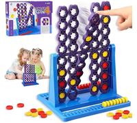 ASFASFq-TOPRUNYI Puissance 4 Spin,Puissance 4 Geant, Puissance 4 en Bois,Puissance 4, Jeu à Deux Joueurs Jeux de Societe Enfant,Jeux de Societe 6 Ans