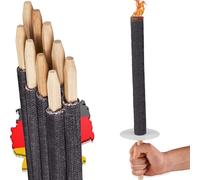 ASFASFq-Torche en cire naturelle - Pour une randonnée avec des enfants ou des amis, idéal dans le jardin ou pour Pâques / Nouvel An - Fabriqué en Allemagne - Durée de combustion : 45 minutes