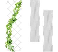 Asfasfq-Treillis Extensible, Lot De 3, Tuteur Pliable, Jardin, Balcon, Terrasse, 180 Cm, Plastique, Blanc