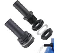 ASFASFq-Trop Plein Cuve,2 Pcs Trop Plein Cuve Eau 1000L,Raccord Recuperateur d Eau de Pluie,Kit de Jumelage Cuve mit Joints,Tuyau de Raccordement et 2 Embouts avec Contre-écrous pour Cuve Eau,Tonneau