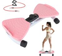 Asfasfq-Twist Disque De Taille Avec Corde De Traction(Upgrade Digital Display), Waist Twisting Machine Planche D'équilibre Wobble Balance Board Disque De Torsion,Planche De Torsion Pour Hanches Et Ta