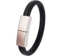 ASFASFq-Tynerza Bracelet en métal 128 Go USB 2.0 Clé USB Bracelet en Cuir PU Memory Stick Cool Pen Drive pour Le Stockage de données Clé USB Portable U Disk Cadeau