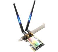 ASFASFq-Ubit 11AC1200A Carte sans Fil PCIe, Jusqu'à 1200 Mbit/s, Carte Adaptateur WLAN Gigabit sans Fil Bi-Bande, Carte WiFi PCIe pour Les Jeux de Bureau/PC