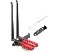 ASFASFq-Ubit Carte Wi-FI PCIe WiFi 6 Bluetooth 5.2, Puce AX200, Max 2974 Mbit/s Double Bande (2,4/5 GHz) MU-MIMO, OFDMA, Ultra Faible Latence, Carte réseau WLAN Prend en Charge WIN10/11 64 Bits
