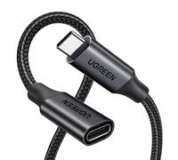 ASFASFq-UGREEN Câble Extension USB C 3.2 Gen 2 100W Rallonge USB C Vidéo 4K 60Hz Data 10Gbps Compatible avec iPhone 16 Plus Pro Max 15 MacBook Pro Galaxy S24 Plus Ultra S23 S22 (0.5M)