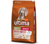 Asfasfq-Ultima Medium-Maxi Senior Poulet, Nourriture Sèche Pour Chiens, 7,5 Kg