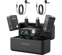 ASFASFq-Ultra Micro Lavalier sans Fil, Enregistrement Float 32 Bits, synchronisation timecode, IPX5 étanche, 300M, 130dB SPL, Mini Micro Portable pour iPhone Caméras Android, Smartphone