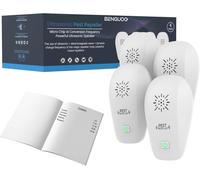 ASFASFq-Ultrason Souris et Rats 4 unités, Répulsif Souris à Ultrasons Puissant Portable, Repulsif Moustique Intérieur Prise Anti Rat Rongeur Efficace Contre Insecte Nuisible pour Maison Bureau