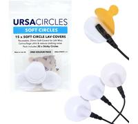 ASFASFq-URSA Soft Circles : étuis souples réutilisables qui fournissent un pare-vent et un camouflage pour les microphones lavalier - blanc