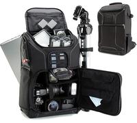 ASFASFq-USA Gear Sac à Dos Appareil Photo Réflex Numérique avec Support Trépied, Compartiment Ordinateur Portable et Rangements Accessoires - Sac Photo Compatible avec Canon, Nikon, Pentax et Plus -