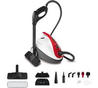 ASFASFq-Vaporetto Smart 30 R, Nettoyeur Vapeur avec Chaudière à Pression jusqu'à 3 Bars, Bouchon de Sécurité, Capacité 1,6 l, Compartiment à Accessoires Intégré, 12 Accessoires Inclus, Rouge et Blanc