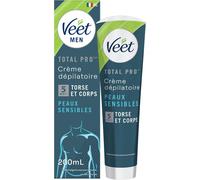Asfasfq-Veet Men - Crème Dépilatoire Homme - Peaux Sensibles - 200 Ml