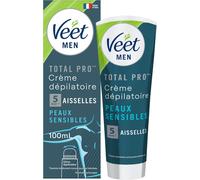 Asfasfq-Veet Men - Crèmes Dépilatoires 100ml Avec Dôme Applicateur - Peaux Sensibles, Lot De 1